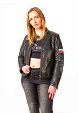 Load image into Gallery viewer, Motorcycle jacket for women leather