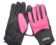 Cargar imagen en el visor de la galería, Motorcycle gloves Leather SportBike Chic