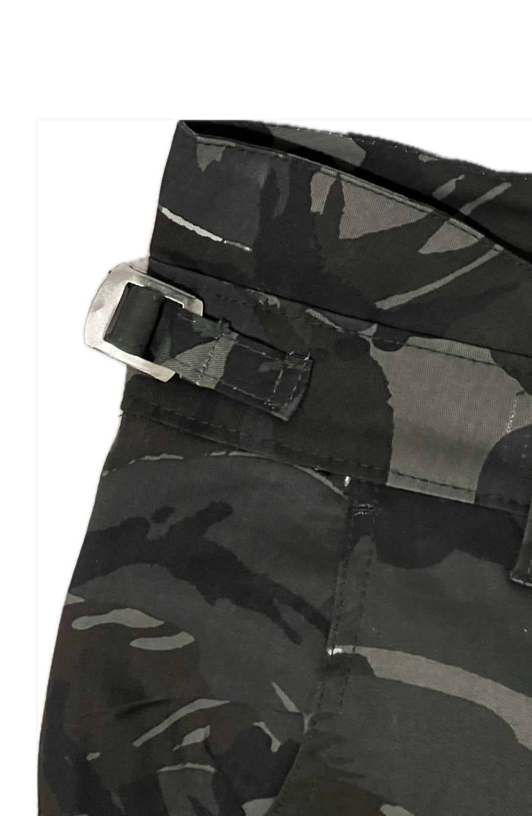【wjk】workout pants blackcamo emboss Camouflage Protective Pants Regular Height with Rear Ruching