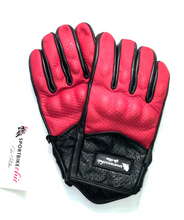 Load image into Gallery viewer, Motorcycle gloves Leather SportBike Chic

